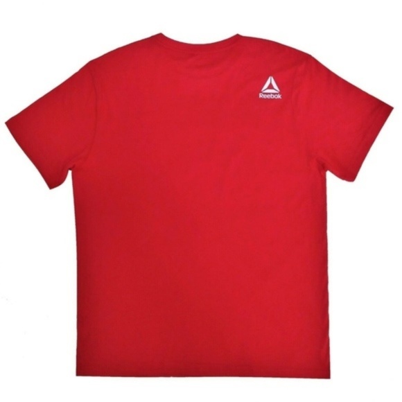 NWT Reebok Mens Crew Neck T-Shirt L Red - Picture 2 of 3